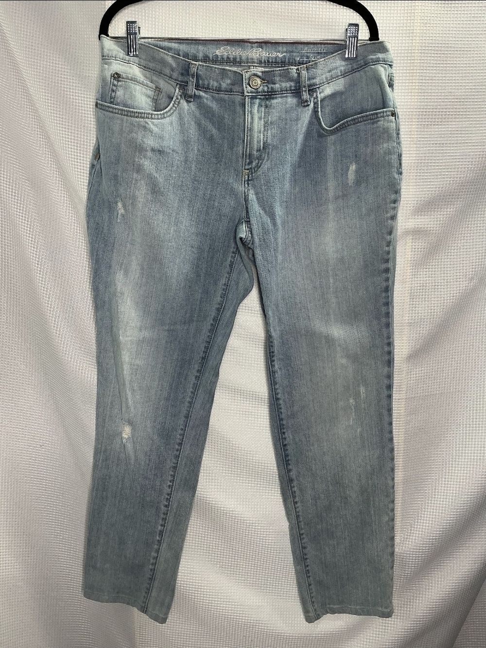 Eddie Bauer Womens Light Wash Straight Leg Jeans